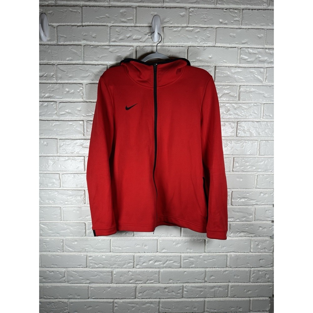 Nike Men's XL‎ Therma Showtime Red Basketball Hoodie